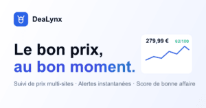 DeaLynx, suivi de prix et alertes bons plans