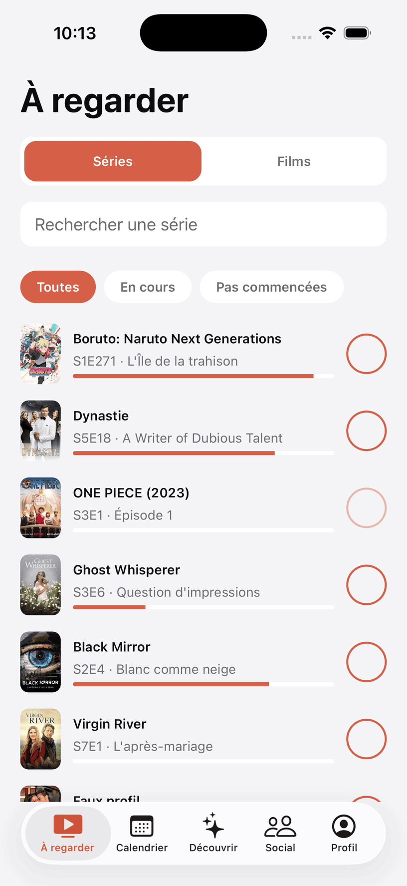 Écran À regarder de Suivu